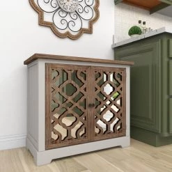 White Wood Farmhouse Cabinet by Litton Lane -Outlet Litton Lane Store white litton lane accent cabinets 56656 44 1000