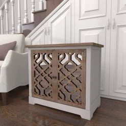 White Wood Farmhouse Cabinet by Litton Lane -Outlet Litton Lane Store white litton lane accent cabinets 56656 4f 1000