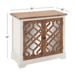 White Wood Farmhouse Cabinet by Litton Lane -Outlet Litton Lane Store white litton lane accent cabinets 56656 c3 1000