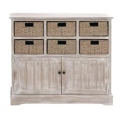 35 in. x 38 in. x 12 in. Brown Wood Traditional Storage Unit by Litton Lane