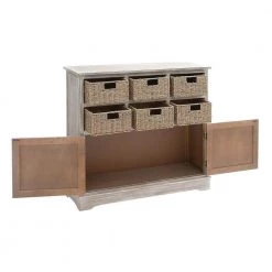 35 in. x 38 in. x 12 in. Brown Wood Traditional Storage Unit by Litton Lane -Outlet Litton Lane Store white litton lane accent cabinets 96296 77 1000