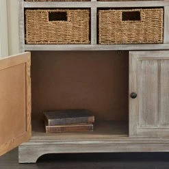 35 in. x 38 in. x 12 in. Brown Wood Traditional Storage Unit by Litton Lane -Outlet Litton Lane Store white litton lane accent cabinets 96296 c3 1000