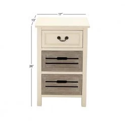 28 in. x 17 in. x 13 in. White Wood Country Cottage Style Storage Unit by Litton Lane -Outlet Litton Lane Store white litton lane accent cabinets 96341 76 1000