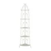 71 in. White Metal French Country 5 Shelf Bakers Rack by Litton Lane -Outlet Litton Lane Store white litton lane baker s racks 040716 64 1000