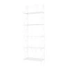 White Indoor Outdoor Tall Folding 5 Shelf Scroll Bakers Rack by Litton Lane -Outlet Litton Lane Store white litton lane baker s racks 040852 64 1000