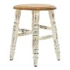 14 in. White Farmhouse Wood Stool by Litton Lane -Outlet Litton Lane Store white litton lane bar stools 041177 64 1000