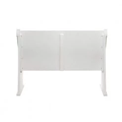 White Storage Bench with Scrolled Armrests 36 in. X 50 in. X 24 in. by Litton Lane -Outlet Litton Lane Store white litton lane bar stools 22693 66 1000