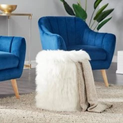 18 in. White Wood Contemporary Storage Stool by Litton Lane -Outlet Litton Lane Store white litton lane bar stools 53748 31 1000