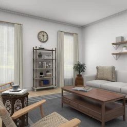 75 in. White Wood 5 Tier Shelf Rectangle Distressed Open Shelving Unit with Brown Spindle Sides and Ball Feet by Litton Lane 24 75 in. White Wood 5 Tier Shelf Rectangle Distressed Open Shelving Unit with Brown Spindle Sides and Ball Feet by Litton Lane -Outlet Litton Lane Store white litton lane bookcases bookshelves 20403 76 1000