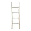 59 in. White Teak Wood Ladder by Litton Lane