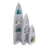 76 in. White Wood Coastal 4 Shelf Shelving Unit (Set of 3) by Litton Lane -Outlet Litton Lane Store white litton lane bookcases bookshelves 37745 64 1000