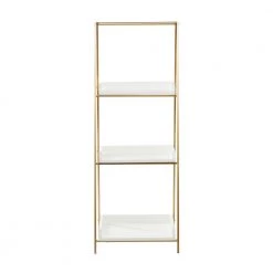 49 in. x 18 in. White Wood Glam Wall Shelf by Litton Lane -Outlet Litton Lane Store white litton lane bookcases bookshelves 46355 c3 1000