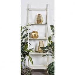 69 in. White Wood Traditional 5 Shelf Shelving Unit by Litton Lane -Outlet Litton Lane Store white litton lane bookcases bookshelves 96234 31 1000