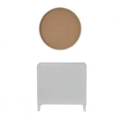 31 in. Silver Wood Contemporary Console Cabinet With Mirror ( Set of 2) by Litton Lane 14 31 in. Silver Wood Contemporary Console Cabinet With Mirror ( Set of 2) by Litton Lane -Outlet Litton Lane Store white litton lane console tables 040016 66 1000