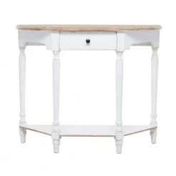 30 in. White Wood Farmhouse Console Table by Litton Lane