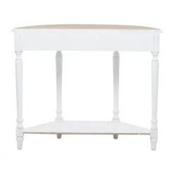 30 in. White Wood Farmhouse Console Table by Litton Lane -Outlet Litton Lane Store white litton lane console tables 040526 66 1000