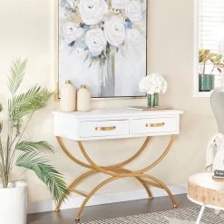 32 In. White Pine Contemporary Console Table by Litton Lane 23 32 In. White Pine Contemporary Console Table by Litton Lane -Outlet Litton Lane Store white litton lane console tables 040664 31 1000