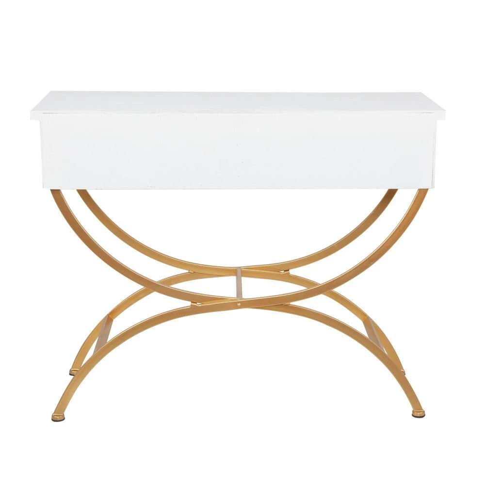 32 In. White Pine Contemporary Console Table by Litton Lane 6 32 In. White Pine Contemporary Console Table by Litton Lane - Image 4