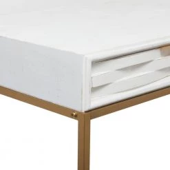 31 In. White Iron Contemporary Console Table by Litton Lane -Outlet Litton Lane Store white litton lane console tables 040871 44 1000