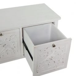 32 in. White Wood Farmhouse Console Table by Litton Lane -Outlet Litton Lane Store white litton lane console tables 042709 e1 1000