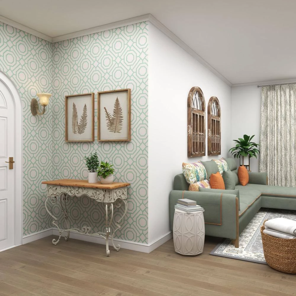 42 in. White Rectangle Metal Farmhouse Console Table by Litton Lane 8 42 in. White Rectangle Metal Farmhouse Console Table by Litton Lane - Image 6