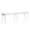 White Farmhouse Bench 18 in. x 63 in. x 12 in. by Litton Lane -Outlet Litton Lane Store white litton lane dining benches 041175 64 1000
