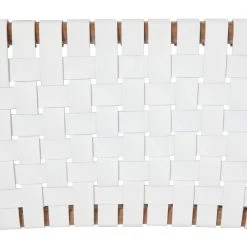 White Teak Wood Contemporary Dining Chair (Set of 2) by Litton Lane -Outlet Litton Lane Store white litton lane dining chairs 042871 1d 1000