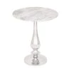 20 in. White Round Marble End Table by Litton Lane -Outlet Litton Lane Store white litton lane end side tables 54250 64 1000