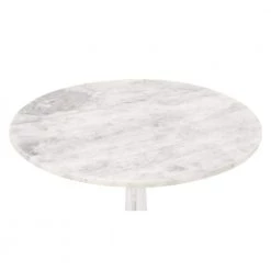 20 in. White Round Marble End Table by Litton Lane -Outlet Litton Lane Store white litton lane end side tables 54250 77 1000