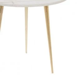 22 in. White Round Marble End Table by Litton Lane 15 22 in. White Round Marble End Table by Litton Lane -Outlet Litton Lane Store white litton lane end side tables 67412 40 1000