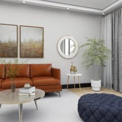 22 in. White Round Marble End Table by Litton Lane 21 22 in. White Round Marble End Table by Litton Lane -Outlet Litton Lane Store white litton lane end side tables 67412 fa 1000