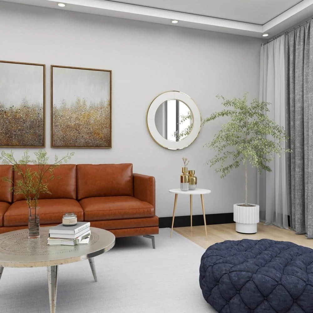 22 in. White Round Marble End Table by Litton Lane 11 22 in. White Round Marble End Table by Litton Lane - Image 9