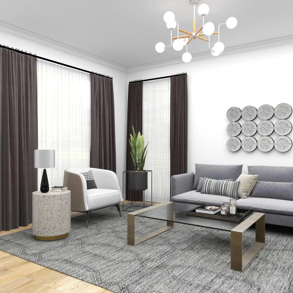 18 in. White Cylinder Shell End Table with Gold Base by Litton Lane 9 18 in. White Cylinder Shell End Table with Gold Base by Litton Lane - Image 7