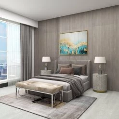 18 in. White Cylinder Shell End Table with Gold Base by Litton Lane 20 18 in. White Cylinder Shell End Table with Gold Base by Litton Lane -Outlet Litton Lane Store white litton lane end side tables 74045 44 1000