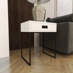 Light Grey Wood Contemporary Accent Table by Litton Lane -Outlet Litton Lane Store white litton lane end side tables 85457 44 1000