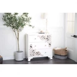 White Farmhouse Wood Chest by Litton Lane -Outlet Litton Lane Store white litton lane sideboards buffet tables 39733 31 1000