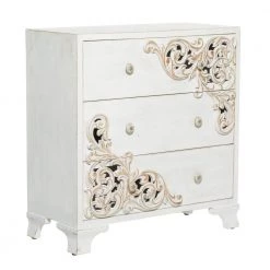 White Farmhouse Wood Chest by Litton Lane