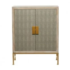 Brown Wood Contemporary Cabinet by Litton Lane